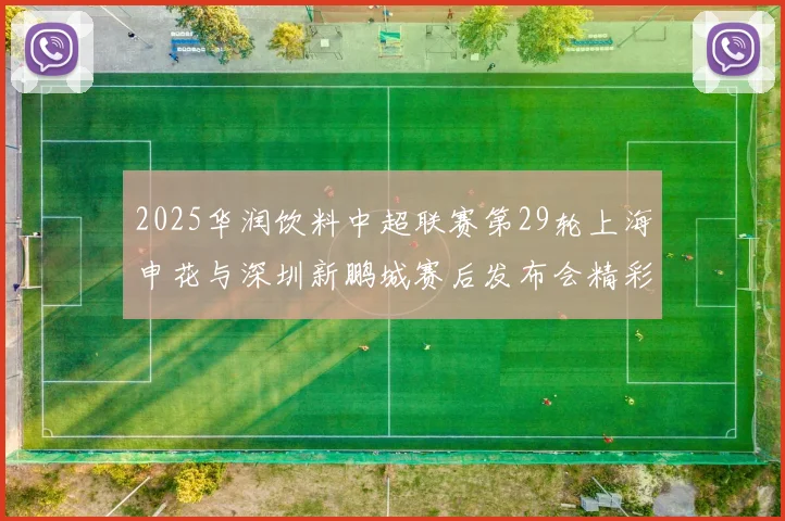 2025华润饮料中超联赛第29轮上海申花与深圳新鹏城赛后发布会精彩回顾与分析